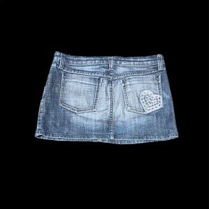JUICY COUTURE JEANS DENIM Y2K MINI SKIRT